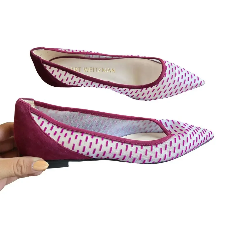 Stuart Weitzman Women's‎ Pink Ballet Flats Size: 8